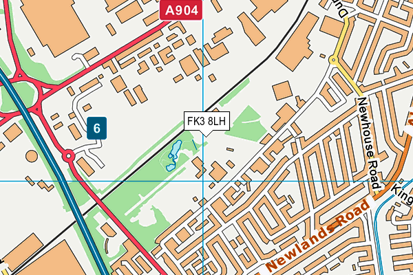 FK3 8LH map - OS VectorMap District (Ordnance Survey)