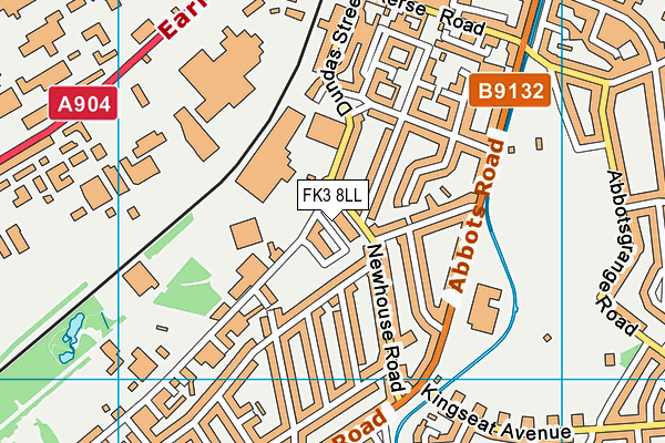 FK3 8LL map - OS VectorMap District (Ordnance Survey)