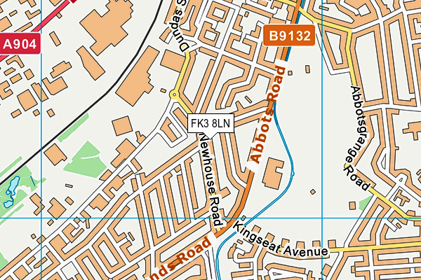 FK3 8LN map - OS VectorMap District (Ordnance Survey)