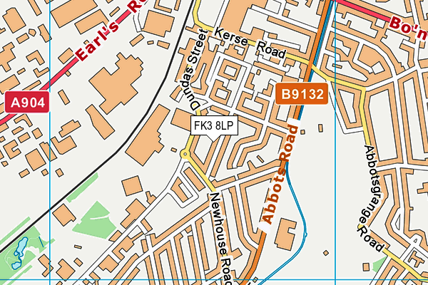 FK3 8LP map - OS VectorMap District (Ordnance Survey)