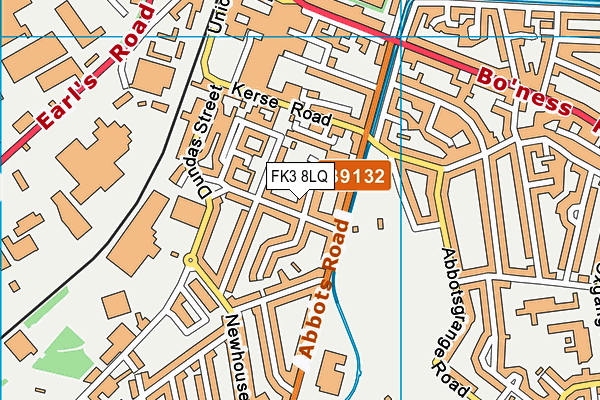 FK3 8LQ map - OS VectorMap District (Ordnance Survey)