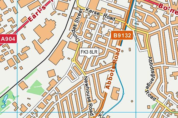 FK3 8LR map - OS VectorMap District (Ordnance Survey)
