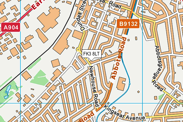 FK3 8LT map - OS VectorMap District (Ordnance Survey)