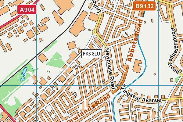FK3 8LU map - OS VectorMap District (Ordnance Survey)