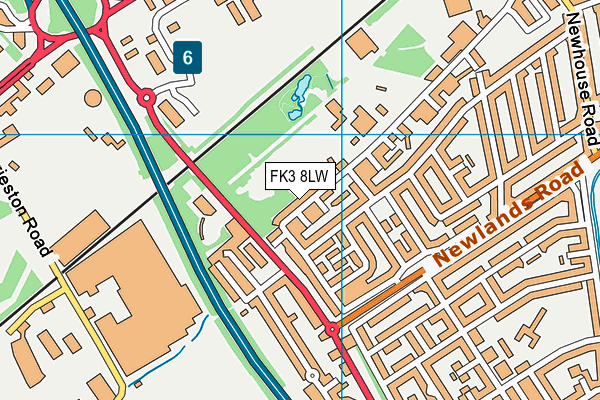 FK3 8LW map - OS VectorMap District (Ordnance Survey)