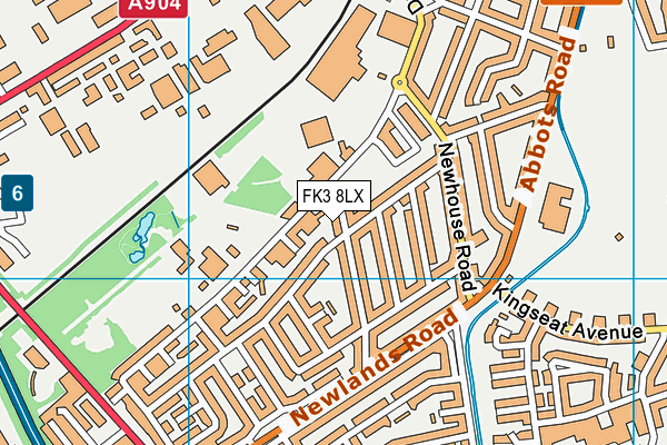 FK3 8LX map - OS VectorMap District (Ordnance Survey)