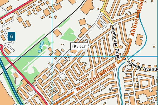 FK3 8LY map - OS VectorMap District (Ordnance Survey)