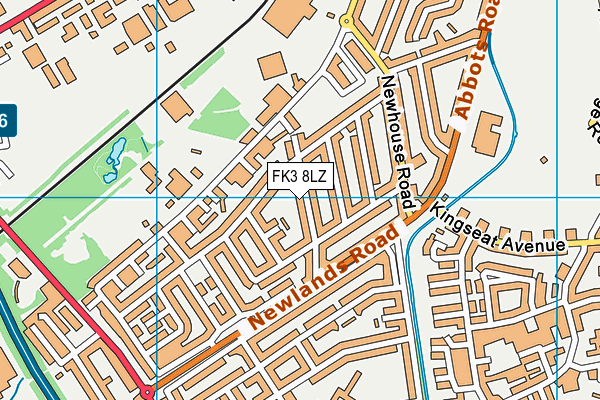 FK3 8LZ map - OS VectorMap District (Ordnance Survey)