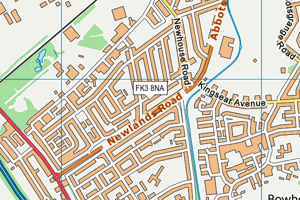 FK3 8NA map - OS VectorMap District (Ordnance Survey)