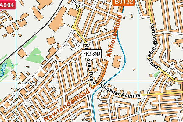 FK3 8NJ map - OS VectorMap District (Ordnance Survey)