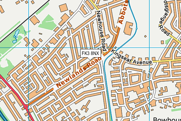 FK3 8NX map - OS VectorMap District (Ordnance Survey)
