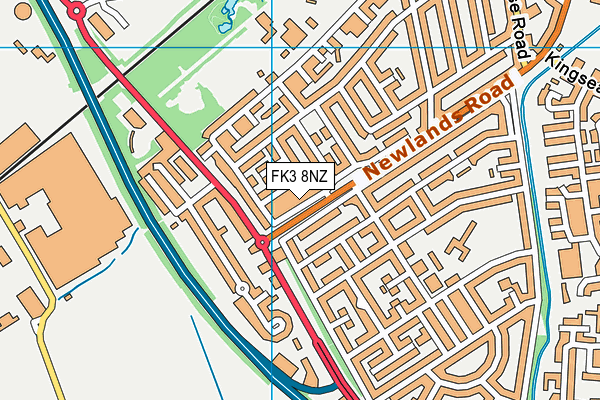 FK3 8NZ map - OS VectorMap District (Ordnance Survey)