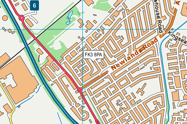 FK3 8PA map - OS VectorMap District (Ordnance Survey)