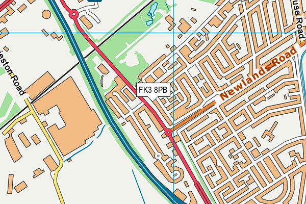 FK3 8PB map - OS VectorMap District (Ordnance Survey)