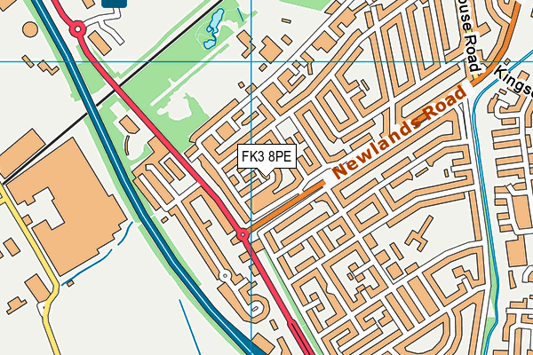 FK3 8PE map - OS VectorMap District (Ordnance Survey)