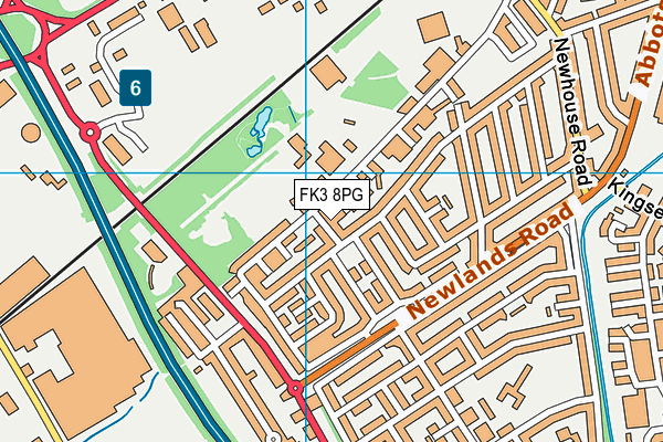 FK3 8PG map - OS VectorMap District (Ordnance Survey)