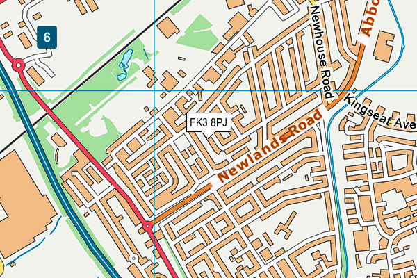 FK3 8PJ map - OS VectorMap District (Ordnance Survey)