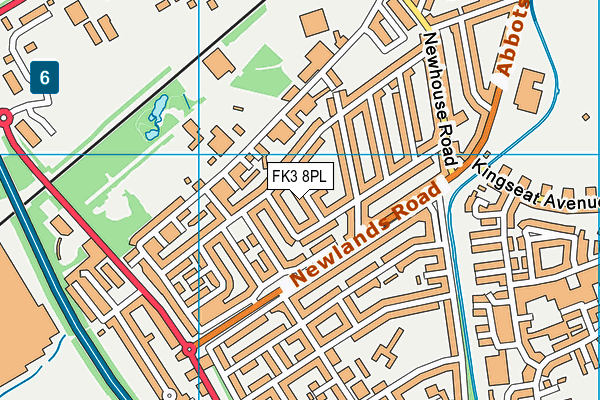 FK3 8PL map - OS VectorMap District (Ordnance Survey)