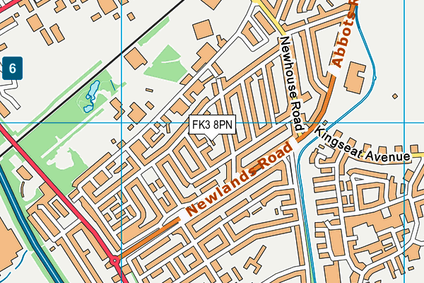 FK3 8PN map - OS VectorMap District (Ordnance Survey)