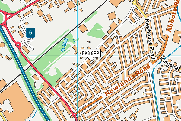 FK3 8PP map - OS VectorMap District (Ordnance Survey)