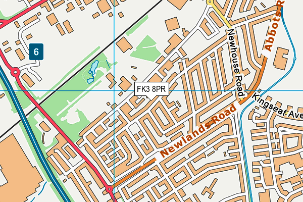 FK3 8PR map - OS VectorMap District (Ordnance Survey)