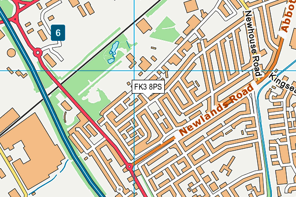 FK3 8PS map - OS VectorMap District (Ordnance Survey)