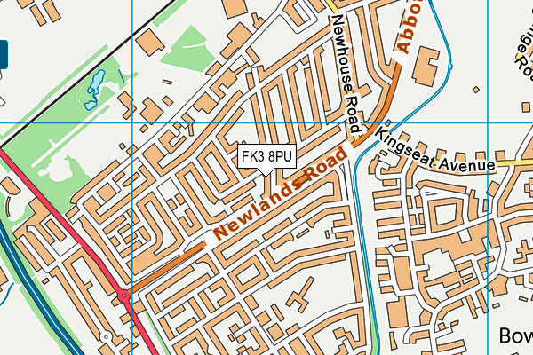 FK3 8PU map - OS VectorMap District (Ordnance Survey)