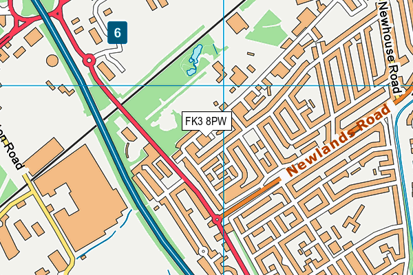 FK3 8PW map - OS VectorMap District (Ordnance Survey)