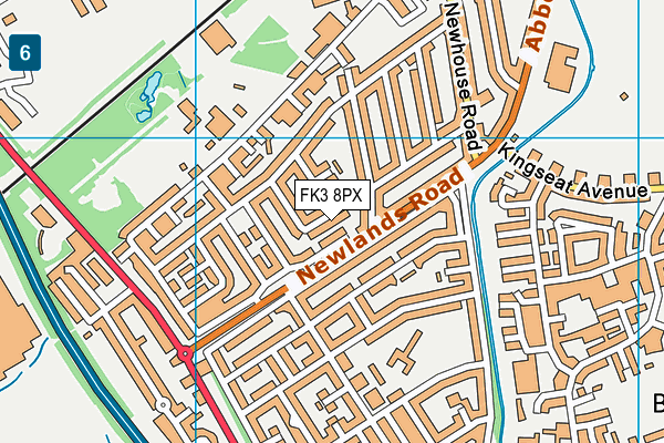 FK3 8PX map - OS VectorMap District (Ordnance Survey)