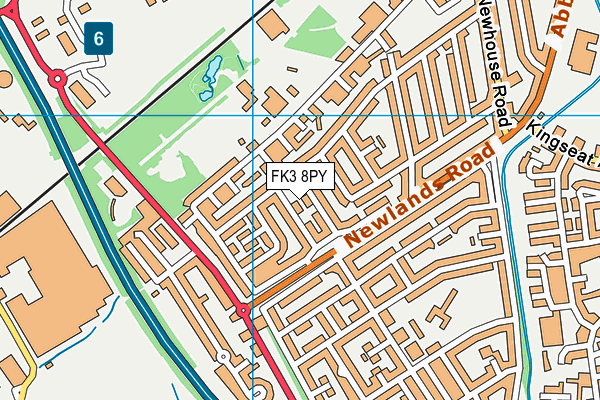 FK3 8PY map - OS VectorMap District (Ordnance Survey)