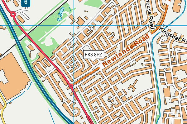 FK3 8PZ map - OS VectorMap District (Ordnance Survey)
