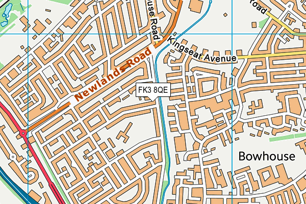 FK3 8QE map - OS VectorMap District (Ordnance Survey)