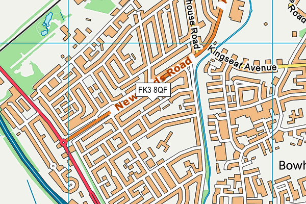 FK3 8QF map - OS VectorMap District (Ordnance Survey)