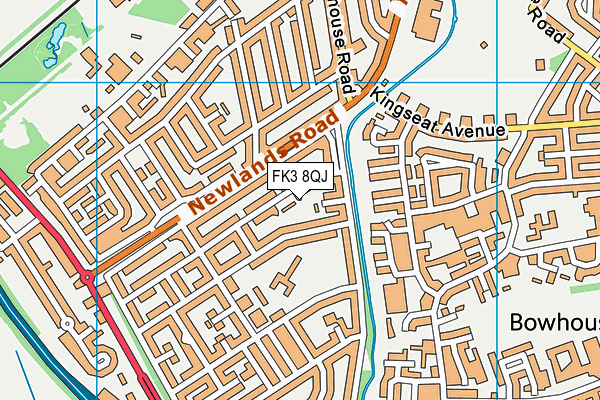 FK3 8QJ map - OS VectorMap District (Ordnance Survey)