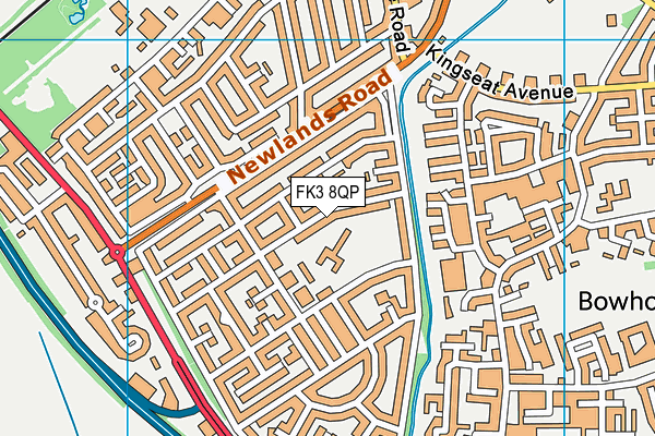 FK3 8QP map - OS VectorMap District (Ordnance Survey)