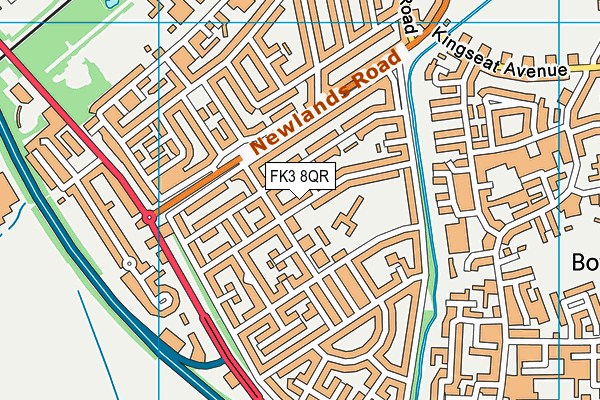 FK3 8QR map - OS VectorMap District (Ordnance Survey)