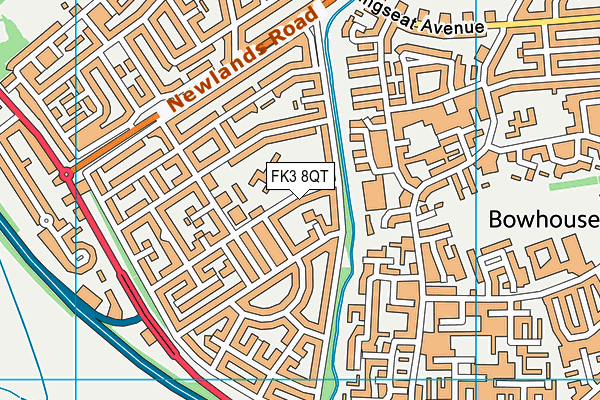 FK3 8QT map - OS VectorMap District (Ordnance Survey)