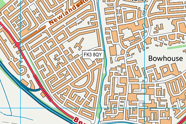 FK3 8QY map - OS VectorMap District (Ordnance Survey)