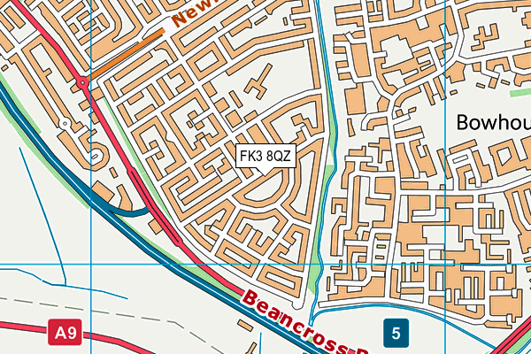 FK3 8QZ map - OS VectorMap District (Ordnance Survey)