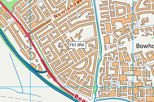 FK3 8RA map - OS VectorMap District (Ordnance Survey)