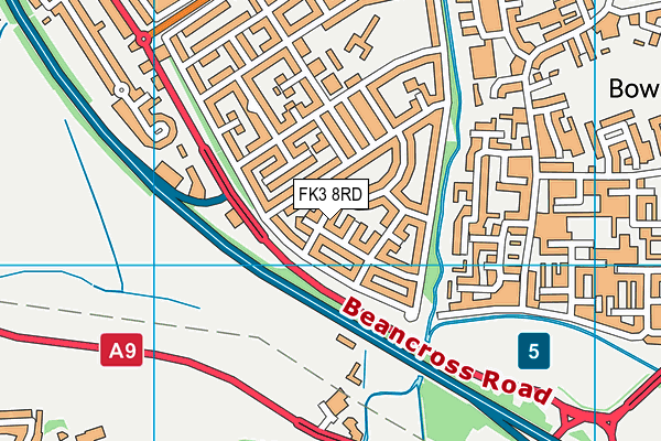 FK3 8RD map - OS VectorMap District (Ordnance Survey)