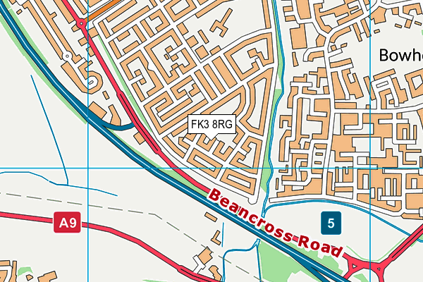 FK3 8RG map - OS VectorMap District (Ordnance Survey)