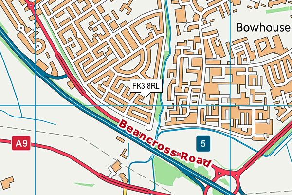 FK3 8RL map - OS VectorMap District (Ordnance Survey)