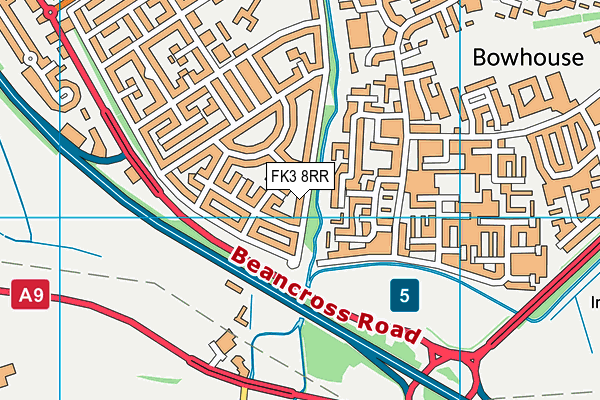 FK3 8RR map - OS VectorMap District (Ordnance Survey)