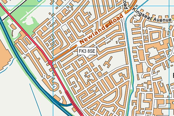 FK3 8SE map - OS VectorMap District (Ordnance Survey)