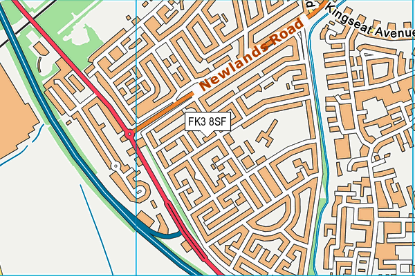 FK3 8SF map - OS VectorMap District (Ordnance Survey)
