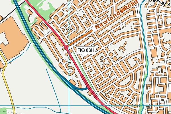 FK3 8SH map - OS VectorMap District (Ordnance Survey)