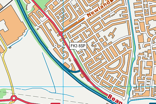 FK3 8SP map - OS VectorMap District (Ordnance Survey)