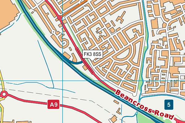 FK3 8SS map - OS VectorMap District (Ordnance Survey)
