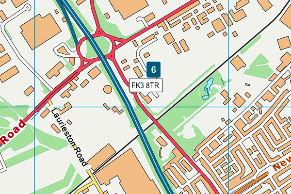 FK3 8TR map - OS VectorMap District (Ordnance Survey)